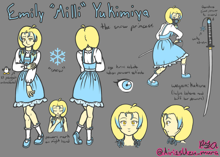 Emily Yukimiya (Reference sheet)