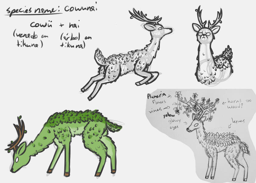 Cowunai creature design