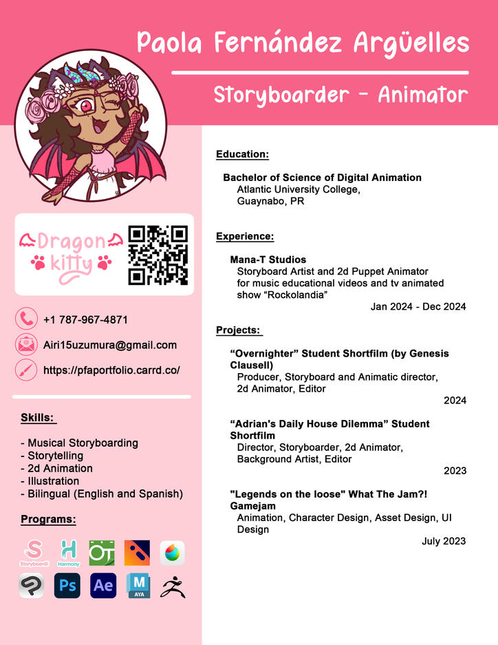 Resumé Paola Fernández Argüelles