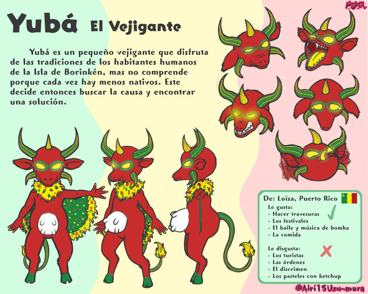 Yubá (Vejigante reference sheet)